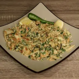 Savory Muttabaq With Minced Vegetables